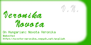 veronika novota business card